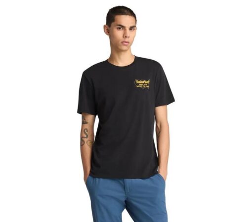 Men's Back Graphic Short-Sleeve T-Shirt Black