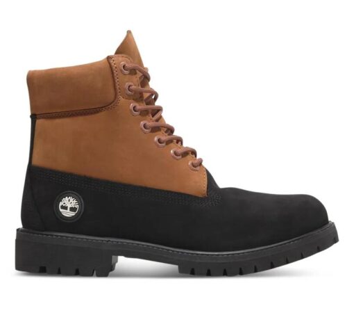 Men's Heritage 6-Inch Lace Up Waterproof Boot Black 7 US Mens