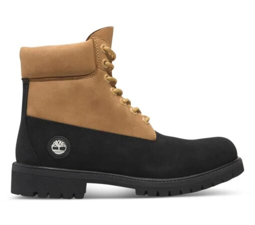 Men's Heritage 6-Inch Lace Up Waterproof Boot Black 8 US Mens