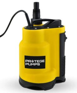 PROTEGE Tight Access Dirty Water Submersible Sump Pump, Integrated Float Switch