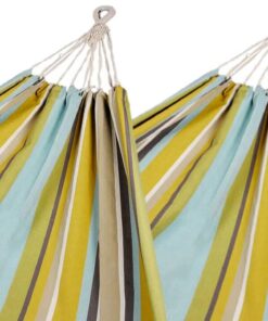 Pack of 2 Corban Aqua Hammocks Multicoloured Stripes 220x140cm