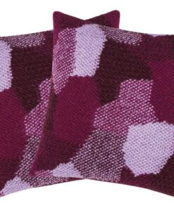 Pack of 2 Giovanni Fuchsia Purple Cushion Cover Made In Europe