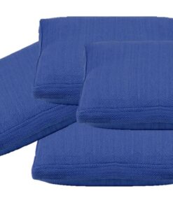Pack of 4 Classic Sky Blue Large 56x56cm Box Sided Cushion Cover Chair pad covers