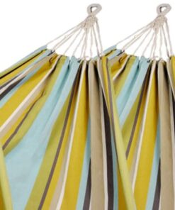 Pack of 4 Corban Aqua Hammocks Multicoloured Stripes 220x140cm