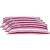 Pack of 4 Coste Fuchsia 35x70cm Multicoloured Striped Cushion Cover