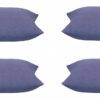 Pack of 4 Elements Indigo Blue Base Colour Square Cushion Covers