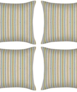 Pack of 4 Finn Yellow Multicoloured Retro Cushion Cover