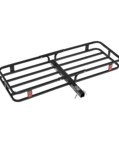 VEVOR 53" x 19" x 5", Hitch Cargo Carrier, 500 lbs Capacity Hitch Cargo Carrier with Hitch Stabilizer & Ratchet Straps, Hitch Mount Cargo Carrier with