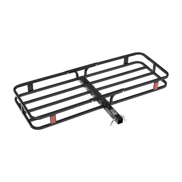VEVOR 53" x 19" x 5", Hitch Cargo Carrier, 500 lbs Capacity Hitch Cargo Carrier with Hitch Stabilizer & Ratchet Straps, Hitch Mount Cargo Carrier with