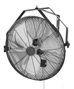 VEVOR 615mm Industrial Wall Mount Fan 3 Speed 4650 CFM for Garage Greenhouse