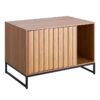 VEVOR Cat Litter Box Enclosure Furniture, 80 cm Hidden Litter Box Cabinet with Scratch Pad & Storage, Waterproof Cat Washroom End Table Cat House, Fit