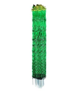 VEVOR Electric Fence Netting, 0.88 x 49.98 m, PE Net Fencing with Posts & Double-Spiked Stakes, Utility Portable Mesh for Goats, Sheep, Lambs, Deer, H