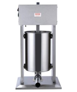 VEVOR Electric Sausage Stuffer, 12 L / 25 LBS Vertical Meat Stuffer, 200W Motor, Stepless Speed Control and Foot Pedal, Made of Food-grade 304 Stainle