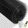 VEVOR Hardware Cloth, 48"" x 50 & 1""x1"" Mesh Size, Galvanized Steel Vinyl Coated 16 Gauge Chicken Wire Fencing with A Cutting Plier & A Pair of Fa