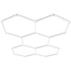 VEVOR Hexagon Garage Lights, 26400LM, 6500K 5 Grid Systems Honeycomb Hexagonal Garage LED Lights, DIY Cool White Car Detailing Garage Ceiling Lighting