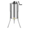 VEVOR Honey Extractor, 2 Frame Manual Honey Spinner with Transparent Lid, Stainless Steel Honeycomb Drum Spinner with Height Adjustable Stand, Honeyco