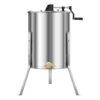 VEVOR Honey Extractor, 4/8 Frame Manual Honey Spinner with Transparent Lid, Stainless Steel Honeycomb Drum Spinner with Height Adjustable Stand, Honey