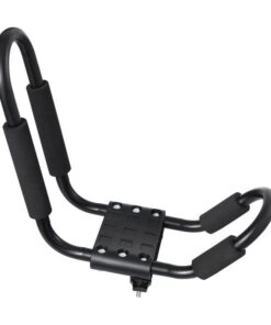 VEVOR Kayak Roof Rack 2 Pairs J-Bar, Soft Roof Rack, Top Mount Tie Down, Carrier for kayak, Surf Board, Canoe, SUP, Ski Board, Mount on Car, SUV, Truc