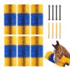 VEVOR Livestock Scratching Brush, 6 Pcs Horse Brush with 12 Screws, 20 x 7.5 in Cow Scratcher, for Back Itch Relief & Keep Cleaning, Grooming & Scratc