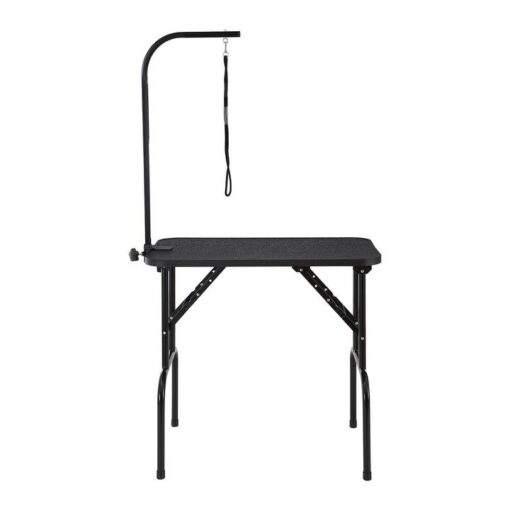 VEVOR Pet Grooming Table Arm with Clamp, 808 x 460 mm Dog Grooming Station, Foldable Pets Grooming Stand for Medium and Small Dogs, Free No Sit Haunch