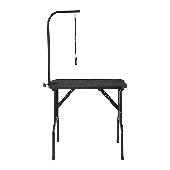 VEVOR Pet Grooming Table Arm with Clamp, 808 x 460 mm Dog Grooming Station, Foldable Pets Grooming Stand for Medium and Small Dogs, Free No Sit Haunch