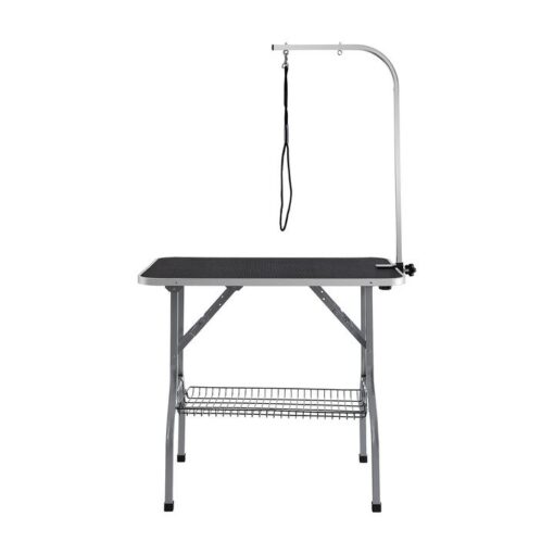 VEVOR Pet Grooming Table Arm with Clamp, 915 x 610mm Dog Grooming Station, Foldable Pets Grooming Stand for Medium and Small Dogs, Free No Sit Haunch