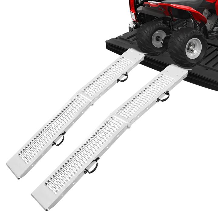 VEVOR Steel Ramps, 1000 lbs, 2Pcs Heavy-duty Ramps with Wider Ramp Surface, Universal Stable Loading Ramp with Handles, Fit for ATV, UTV, Motorcycle,