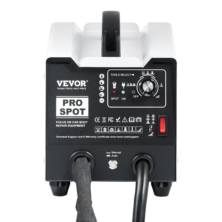 VEVOR Stud Welder Dent Repair Kit, 1.8KW Spot Welder Dent Puller with Auto/Manual Welding & 7 Versatile Modes, Auto Body Spot Welding Dent Puller Mach