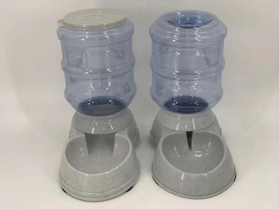 11 L Gravity Pet Dog Cat Guinea Pig Water and Food Feeder Bowl Dispenser