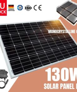 12V 130W Mono Solar Panel Kit Caravan Home Off Gird Battery Charging Power