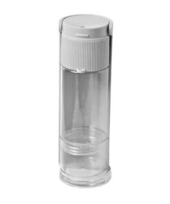 12x Ribbed Portable Pet Bottle in White