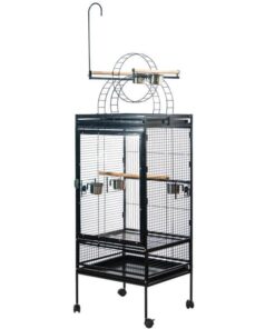 174 cm Large Bird Budgie Cage Parrot Aviary With Metal Tray and Wheel