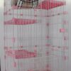 179 cm Pink Pet 4 Level Cat Cage House With Litter Tray & Wheel 82x57x179 CM