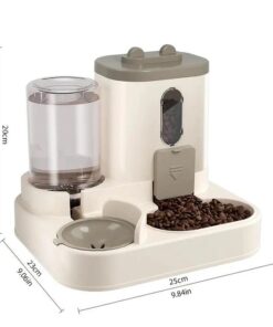 2-in-1 Automatic Cat Food & Water Dispenser