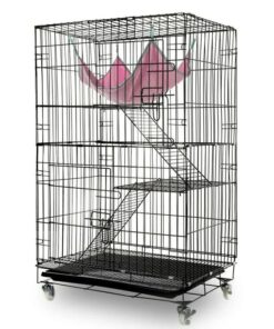 3 Level Rabbit Bird Cage Ferret Parrot Aviary Cat Rat Aviary Budgie Hamster Pet Cages Castor L