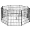 30" 8 Panel Pet Dog Playpen Puppy Exercise Cage Enclosure Fence Play Pen
