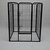 4 Panels 100 cm Pet Dog Cat Puppy Rabbit Exercise Playpen Fence w Door