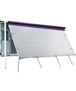 4m Caravan Privacy Screen Side Sunscreen Sun Shade for 14' Roll Out Awning