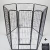 6 Panel 120 cm Heavy Duty Pet Dog Cat Rabbit Playpen Fence With Cover