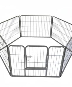 6 Panel 60 cm Heavy Duty Pet Dog Puppy Cat Rabbit Exercise Playpen Fence