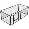 6 Panel Pet Dog Cat Bunny Puppy Play pen Playpen 60x80 cm Exercise Cage Dog Panel Fence