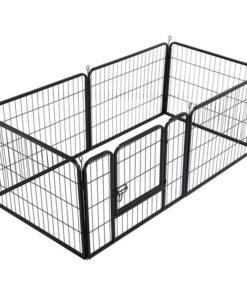 6 Panel Pet Dog Cat Bunny Puppy Play pen Playpen 60x80 cm Exercise Cage Dog Panel Fence