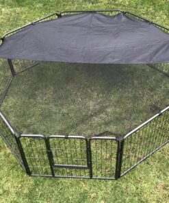 60 cm Heavy Duty Pet Dog Puppy Cat Rabbit Exercise Playpen Fence With Cover