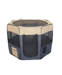 75 cm Foldable Large Grey Dog Puppy Rabbit Soft Cat Cage Playpen Enclosure