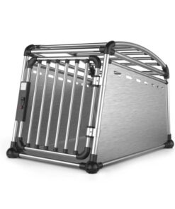 Aluminium Dog Travel Crate 63x68x88cm - Large Pet Car Transport Cage Kennel Box