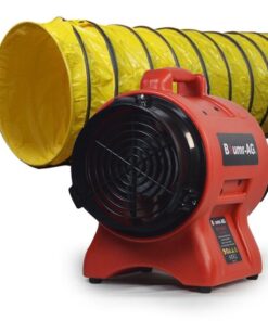 BAUMR-AG 200mm (8 inch) Portable Axial Air Mover Blower Fan with 10m Ventilation Duct