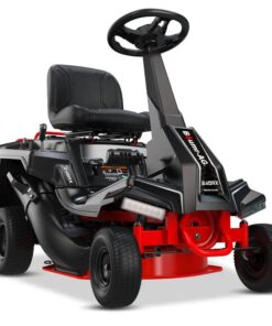 BAUMR-AG 24" Ride On Lawn Mower, Lithium Electric Start System, 6HP 224cc, 5 Cut Heights, Catcher and Mulch Kit