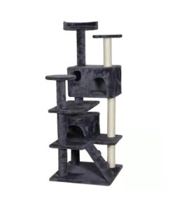 CATIO Chipboard Flannel Cat Scratching Tree - Abstract Deluxe 50x50x127cm