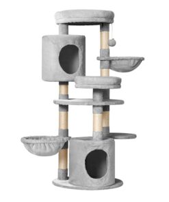 Cat Tree 123cm Tower Scratching Post Scratcher Wood Condo House Bed Toys