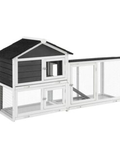 Chicken Coop Rabbit Hutch Extra Large Wooden Run Cage House With Run Cage